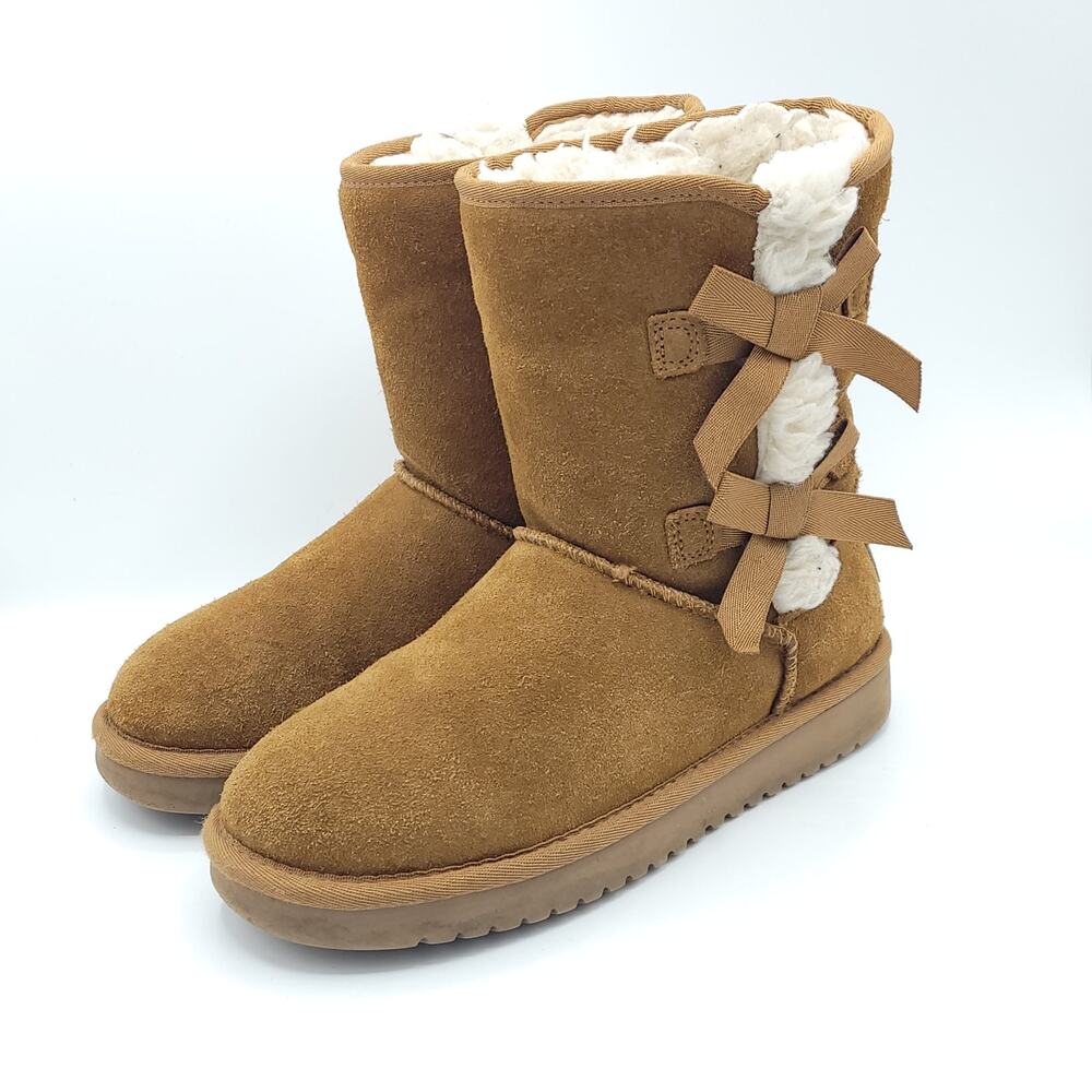 Koolaburra by UGG Victoria Short Winter Boots 1015874 Chestnut women's size 5